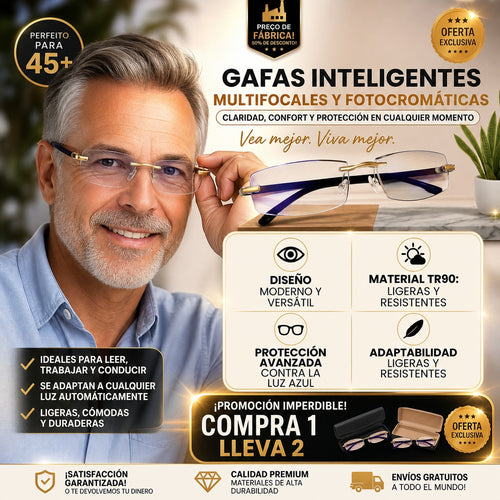 COMBO 2 GAFAS TR90 FOTOCROMATICA